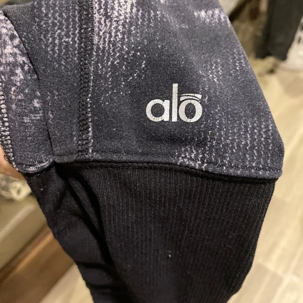ALO YOGA GODDESS leggings black S ribbed tights